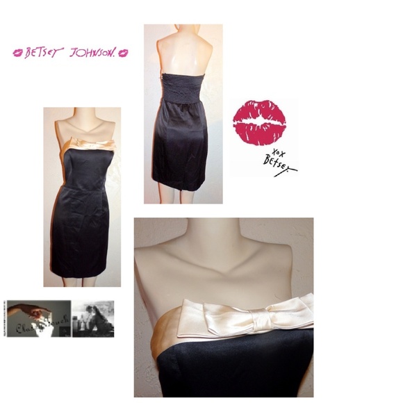Betsey Johnson Dresses & Skirts - Betsey  Johnson Black Strapless Cocktail Dress